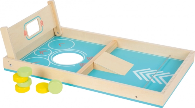 Petit pied Jeu 2-en-1 Cornhole et hockey de table Actif