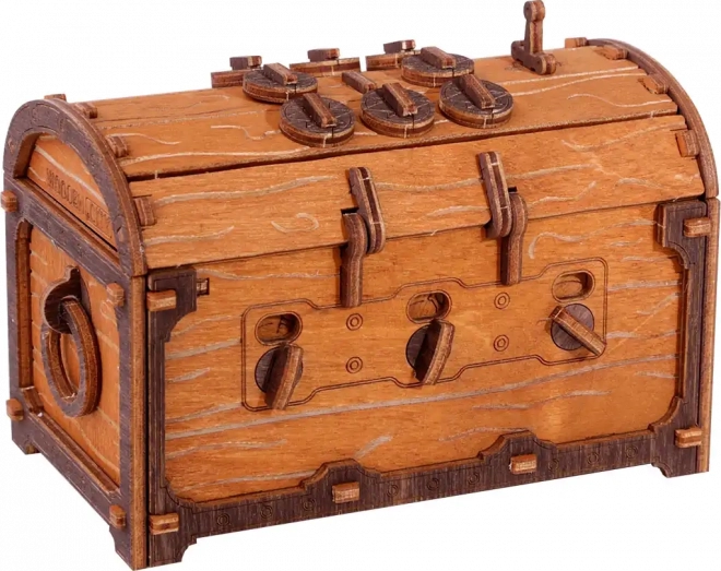 Puzzle 3D en bois Escape Room Coffre au Trésor