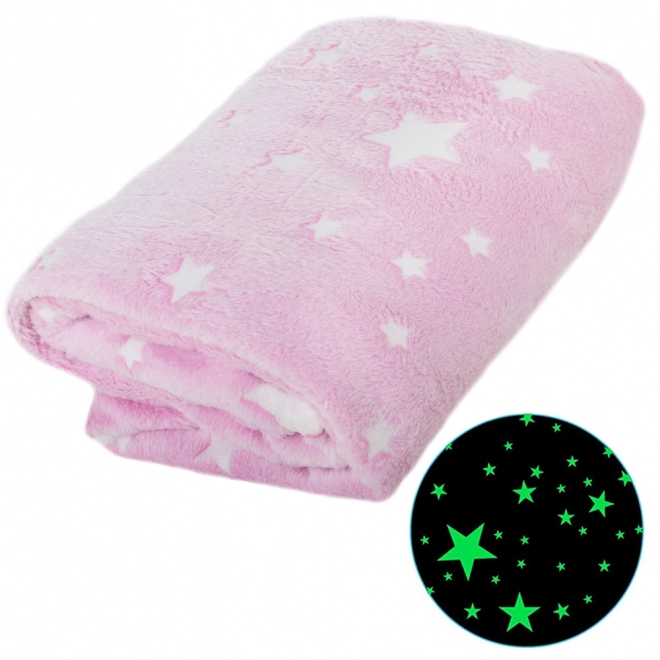 Couverture douce lumineuse avec motifs fluorescents 150x180 cm