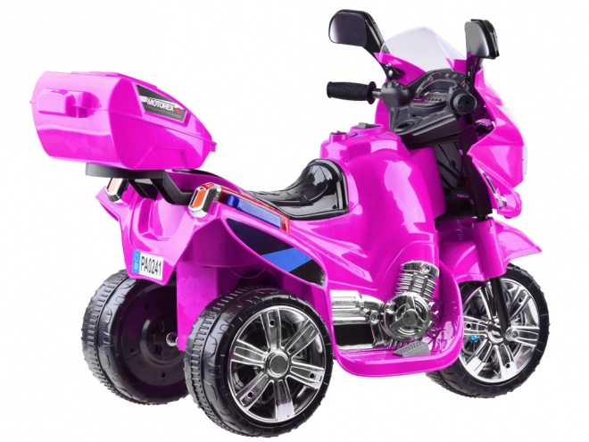 Moto de sport pour enfants avec éclairage LED coloré – Rose