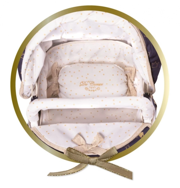 DeCuevas 80732 Poussette pour poupées 3 en 1 XL avec sac Classic Gold 2020 - 81 cm