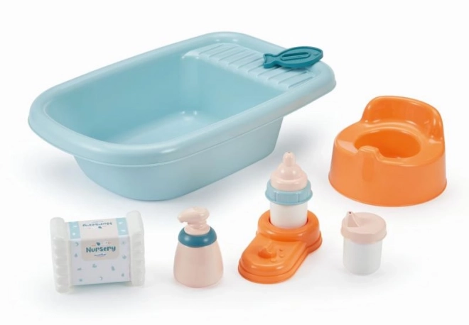 Baignoire de nursery, pot et autres pour poupée, 32 cm