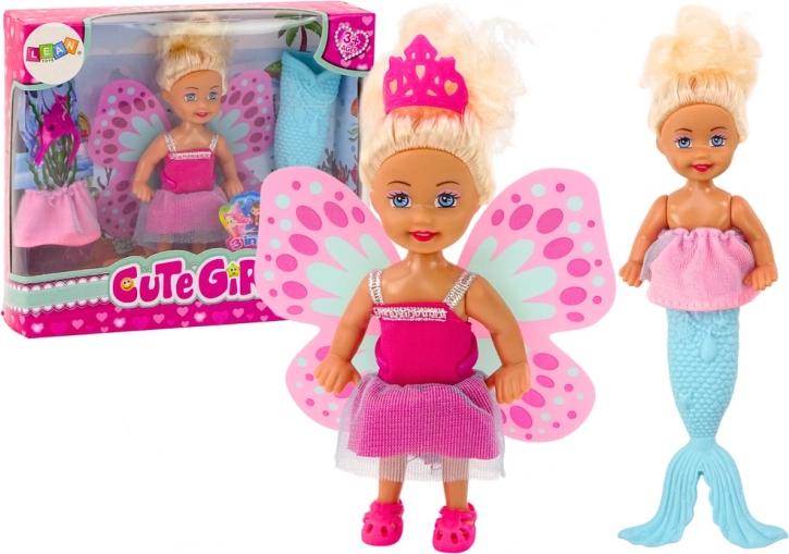 Mini poupée 2-en-1 sirène Fairy Tail Wings