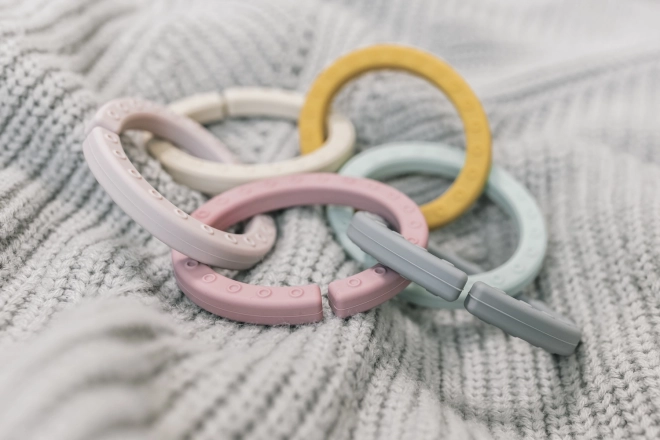 Anneaux multifonctionnels en silicone, Multicolore