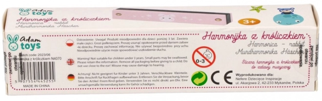 Harmonica rose pour enfants avec décor