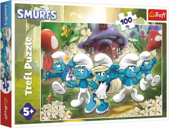 puzzle découvrez les schtroumpfs 100 pièces