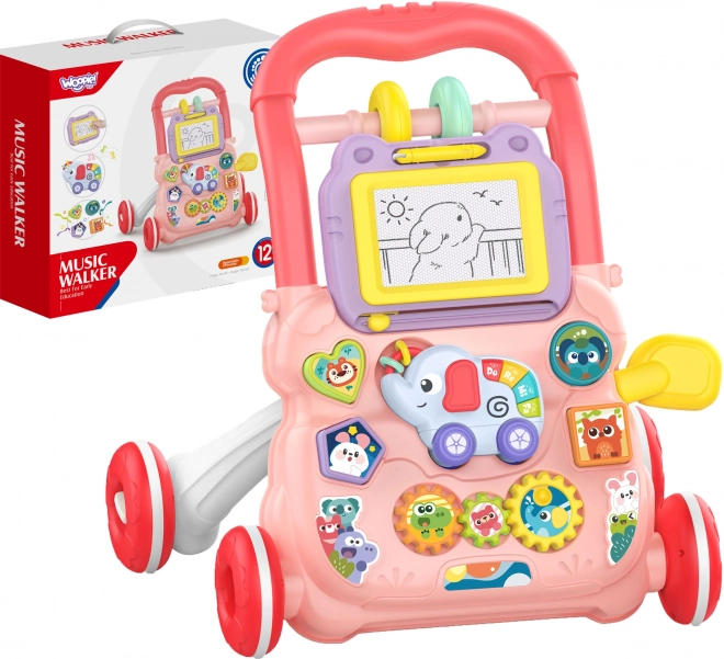Trotteur interactif Woopie Baby avec musique et tableau effaçable