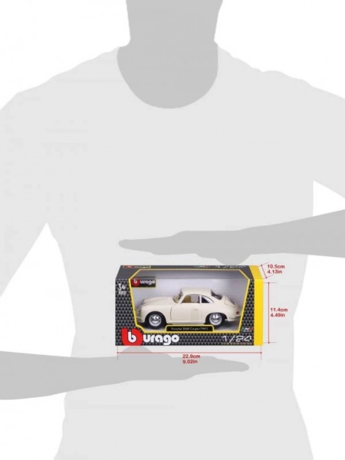 Bburago 1:24 Porsche 356B Coupé (1961) Ivoire