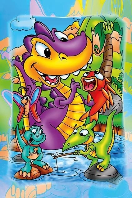 Puzzle en bois dinosaures à la pêche 16 pièces
