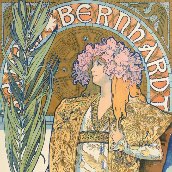 Calendrier de notes Alfons Mucha 2025, 30 × 30 cm