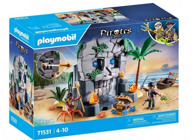 Set de jeu PLAYMOBIL Pirates - Île du crâne
