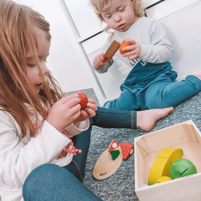 Bigjigs Toys Fruits à découper en boîte
