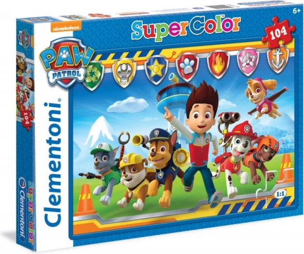 Puzzle 104 pièces Super Couleurs La Pat’ Patrouille