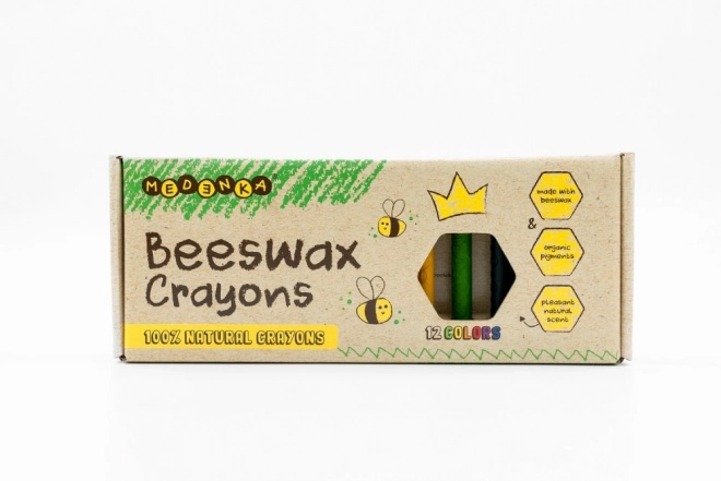 Crayons de cire Medenka - 12 pièces