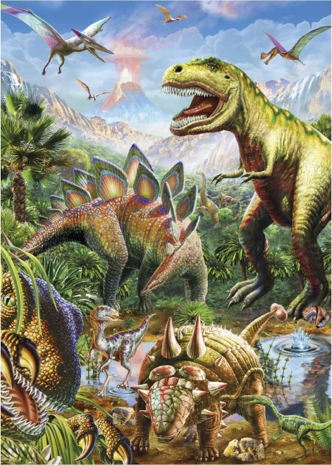 Puzzle lumineux monde des dinosaures 100 pièces XL