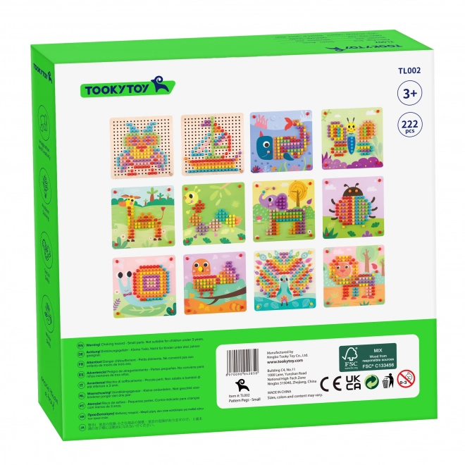 Puzzle en bois avec chevilles de Tooky Toy
