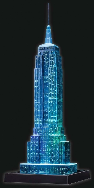 RAVENSBURGER Puzzle 3D Lumineux Édition Nocturne Empire State Building 216 pièces