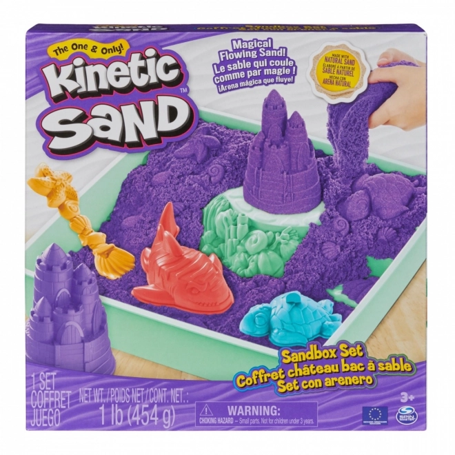 Sable cinétique bac à sable violet