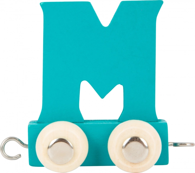 Small Foot wagon en bois avec la lettre M – alphabet coloré