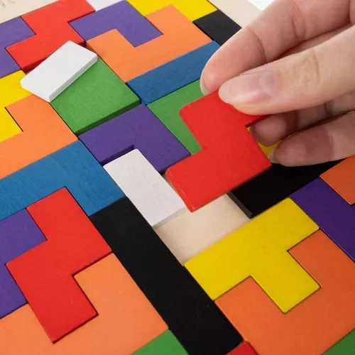Puzzle en bois / tetris Kruzzel 22667