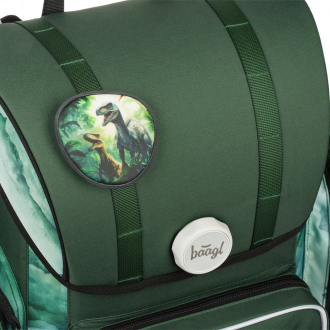 Ensemble scolaire Baagl Ergo Dino: cartable, trousse et sac