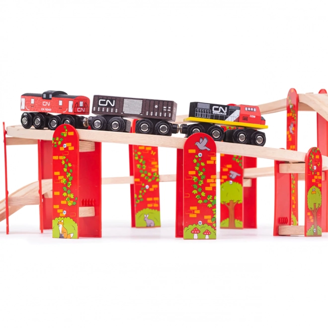 Set de rails Bigjigs Rail multi-étages