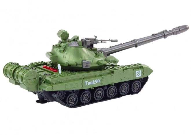 Tank vert DIY pour enfants avec pièces démontables et sons