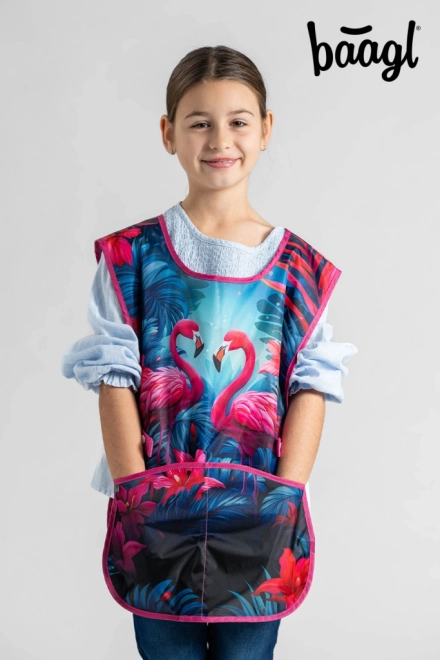 BAAGL Tablier pour enfants Flamants roses
