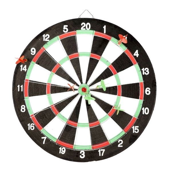 Cible avec flèches 6 pcs diamètre 41 cm