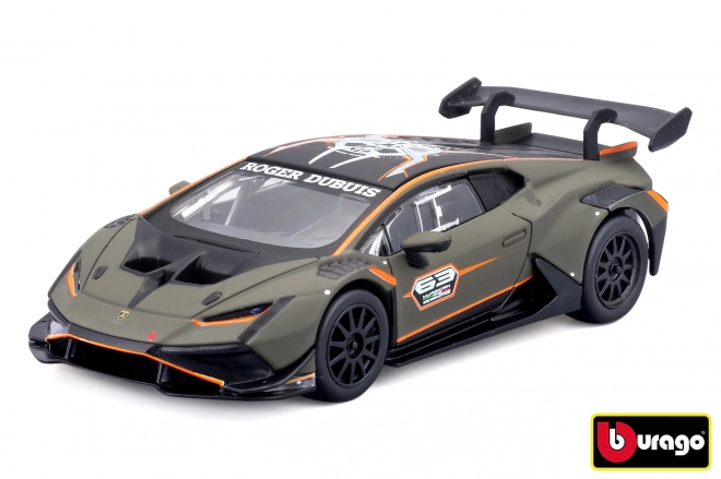 Lamborghini Huracan Super Trofeo EVO2 de course dans une boîte décorative