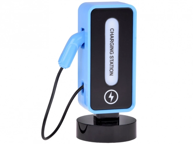 Voiture et station de recharge avec éclairage coloré