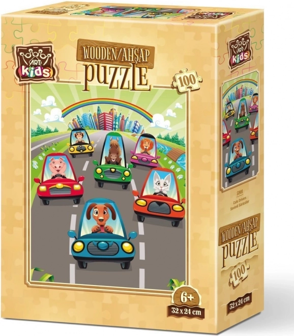Puzzle en bois Art Puzzle Petits Conducteurs 100 pièces
