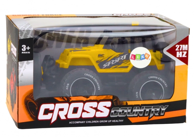 Voiture tout-terrain RC de course 1:18 jaune