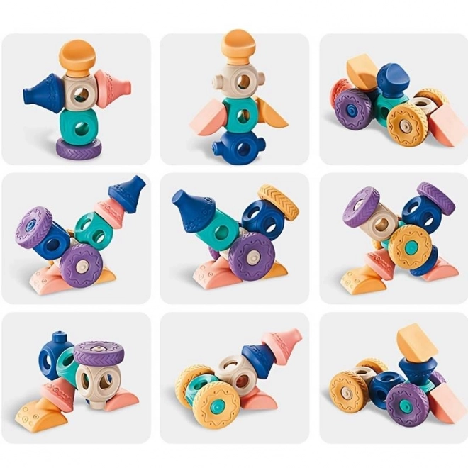 Woopie cubes sensorielles pour enfants, jeu de construction 13 pièces