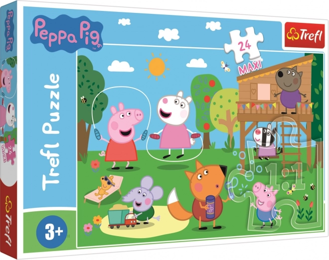 Puzzle Trefl Peppa Pig 24 Maxi Amusement au Pré