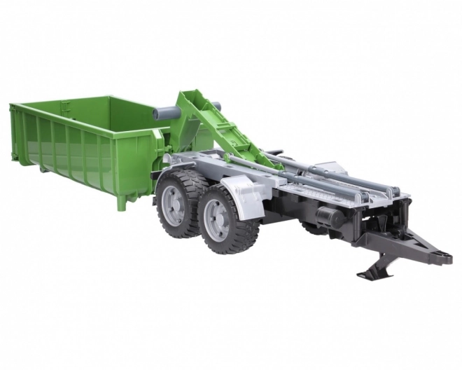 Bruder Voiture verte avec conteneur basculant échelle : 1:16
