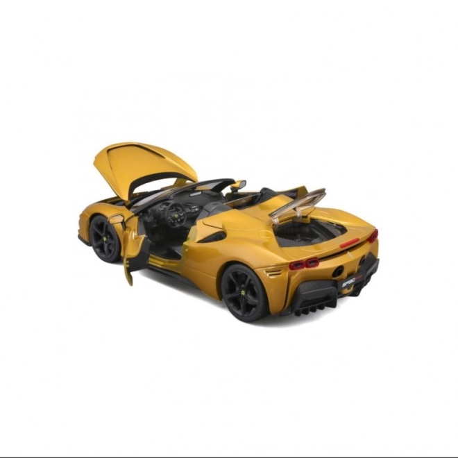 Bburago Ferrari SF90 Spider à l'échelle 1:18 - jaune