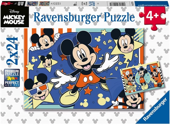 Puzzle Ravensburger Mickey Mouse 2x24 pièces
