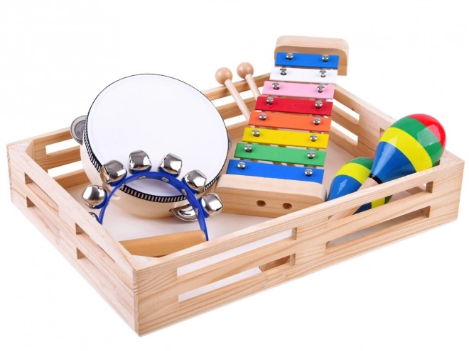 Ensemble musical en bois pour enfants