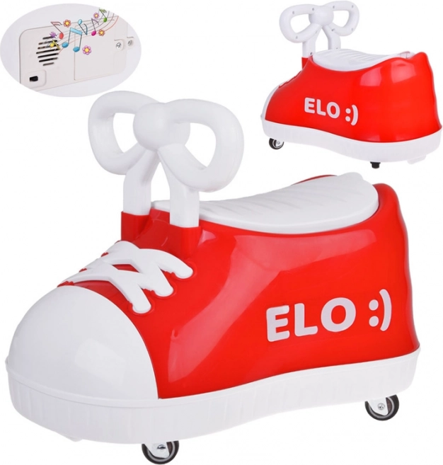 Elo trottinette rouge à chevaucher