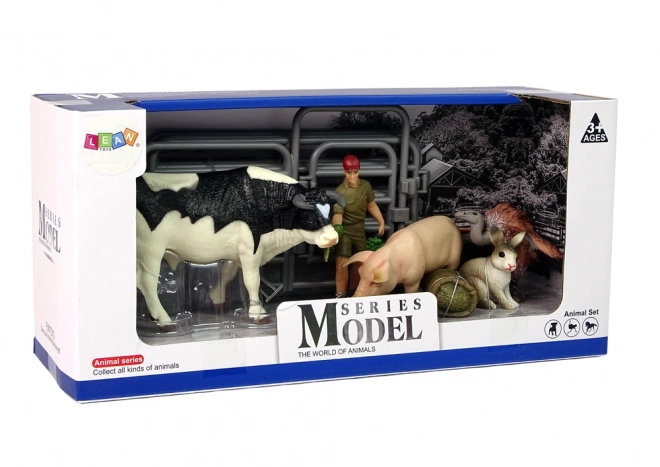 grand ensemble de figurines d'animaux de la ferme