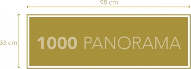 Puzzle 1000 pièces Panorama Peanuts
