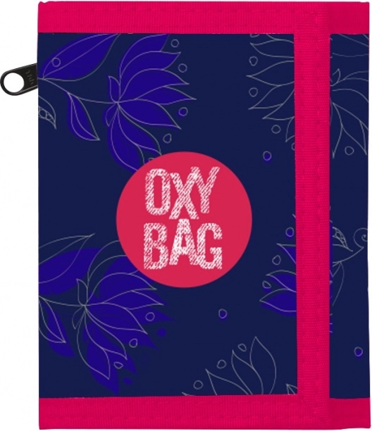Portefeuille textile OXY Flowers à fermeture velcro