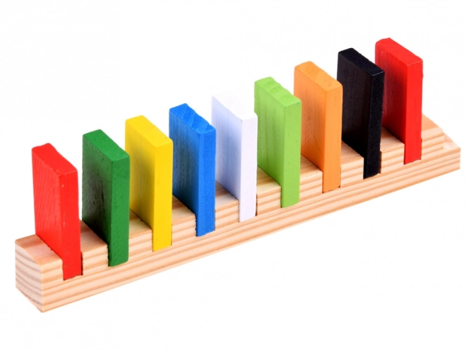 Dominos en bois colorés 300 pièces
