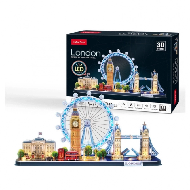 3D puzzle City line - Londres avec LED