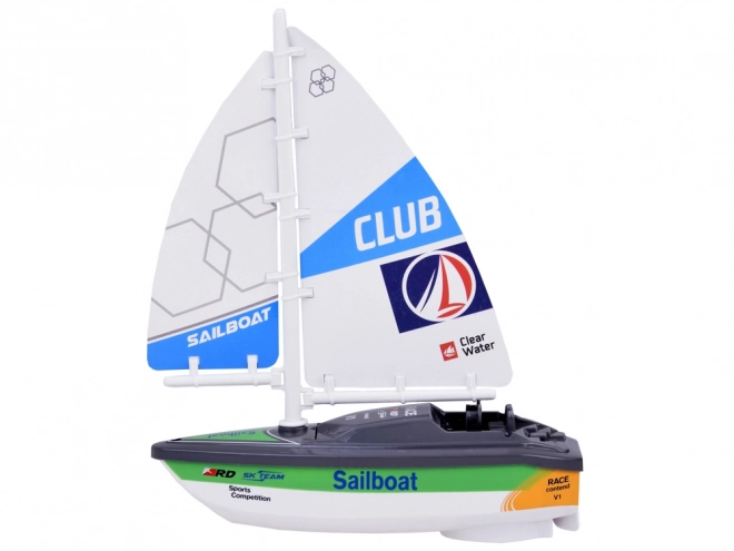 Voilier coloré avec batteries ZA5234 – Vert