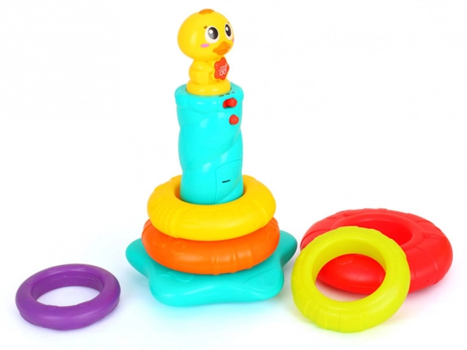Pyramide canard jouet interactif