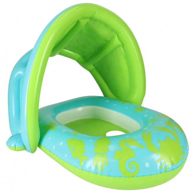 Cercle flottant gonflable vert avec visière BESTWAY pour bébés