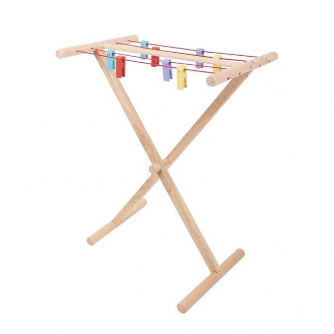 Séchoir en bois pour vêtements Bigjigs Toys
