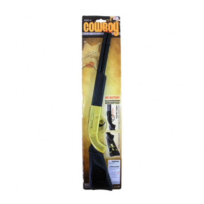 Fusil d'or cowboy pour enfants